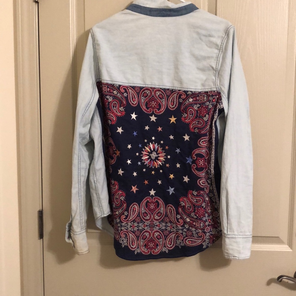 Free people denim shirt size M - Picture 1 of 2